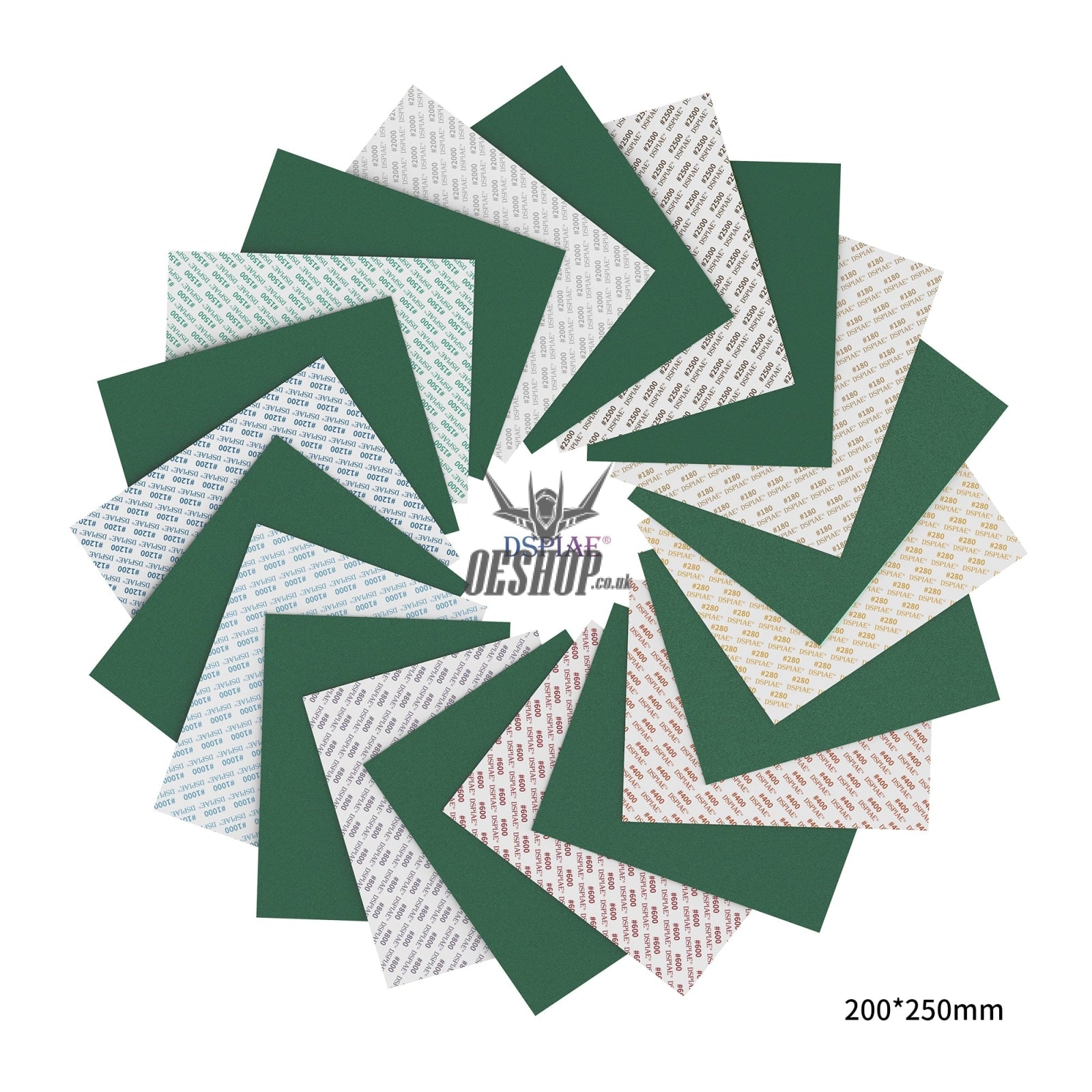 Dspiae Fsp 180-2500 Self Adhesive Abrasive Film 200*250Mm (Durable Type)