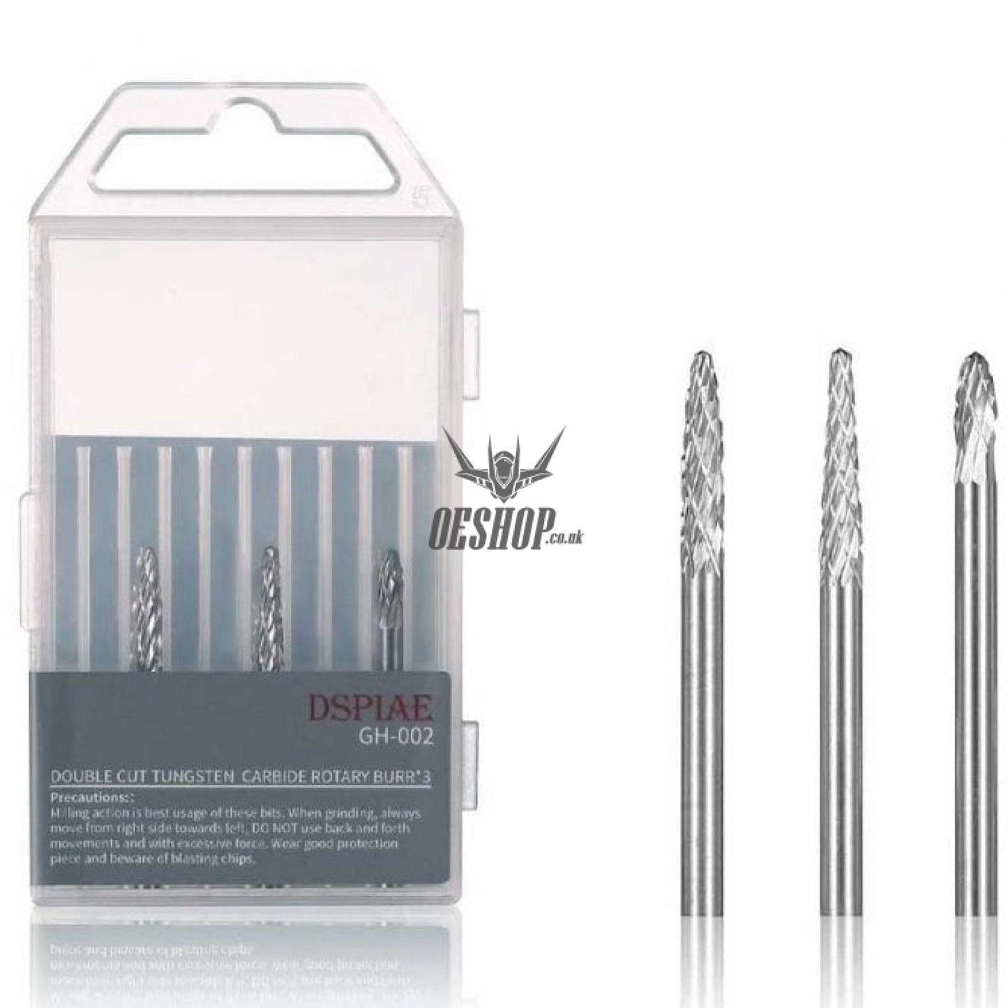 DSPIAE GH Double Cut Tungsten Carbide Rotary Burr*3  For ES-P/AT-VHD