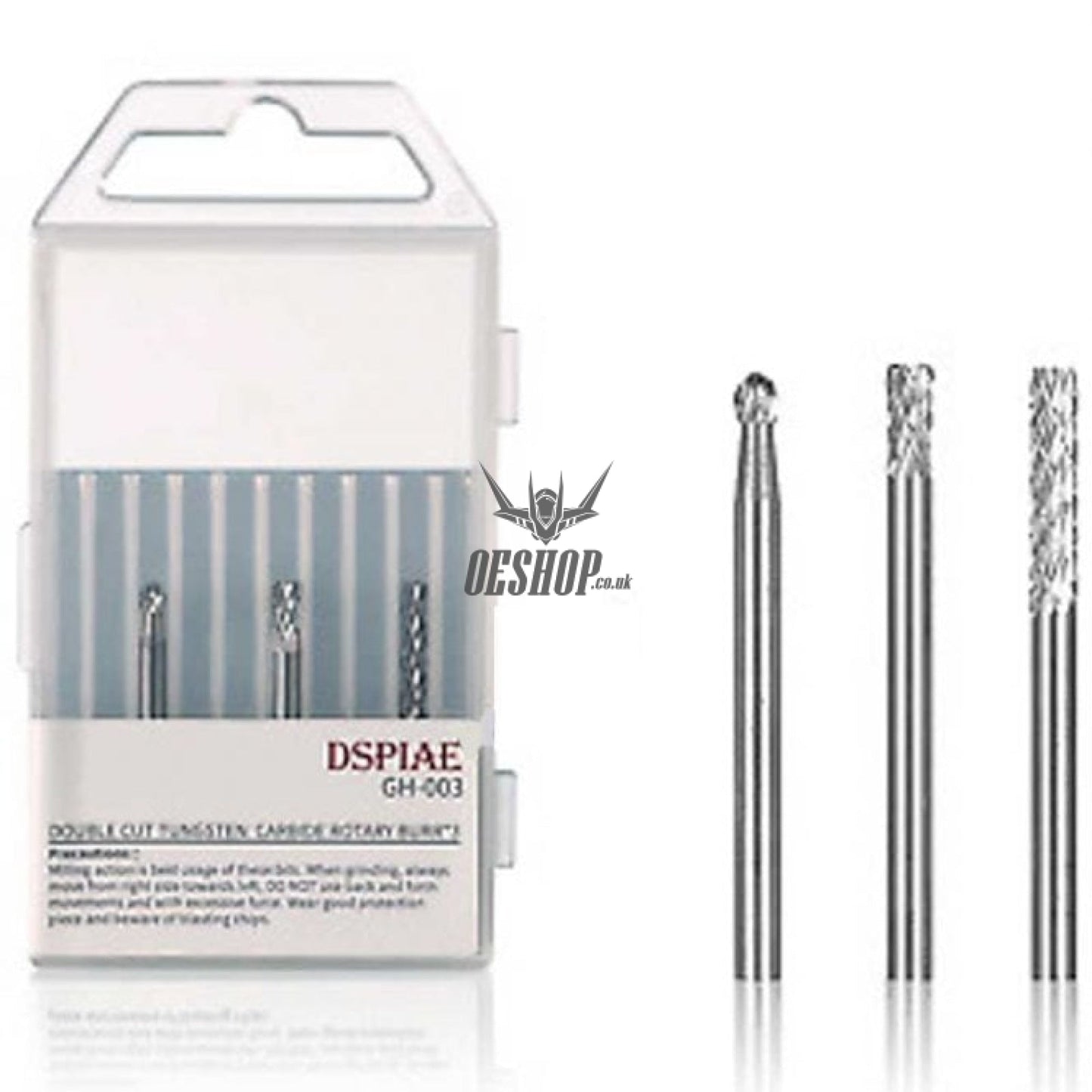 DSPIAE GH Double Cut Tungsten Carbide Rotary Burr*3  For ES-P/AT-VHD