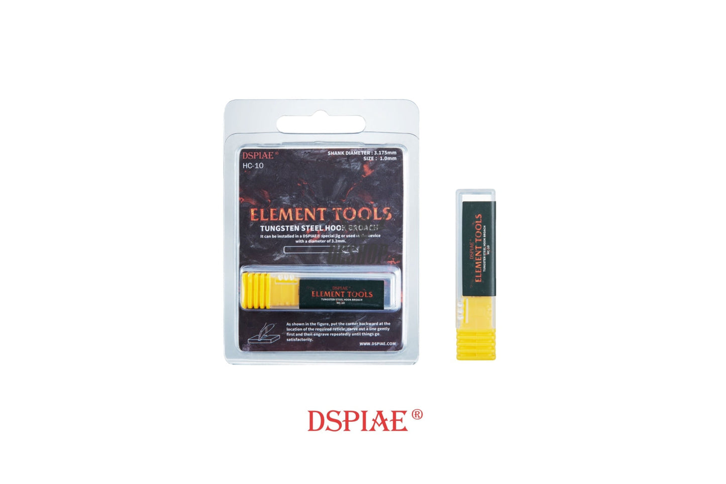 Dspiae Hc Tungsten Steel Hook Broach (Scriber) Shank Dia: 3.175Mm