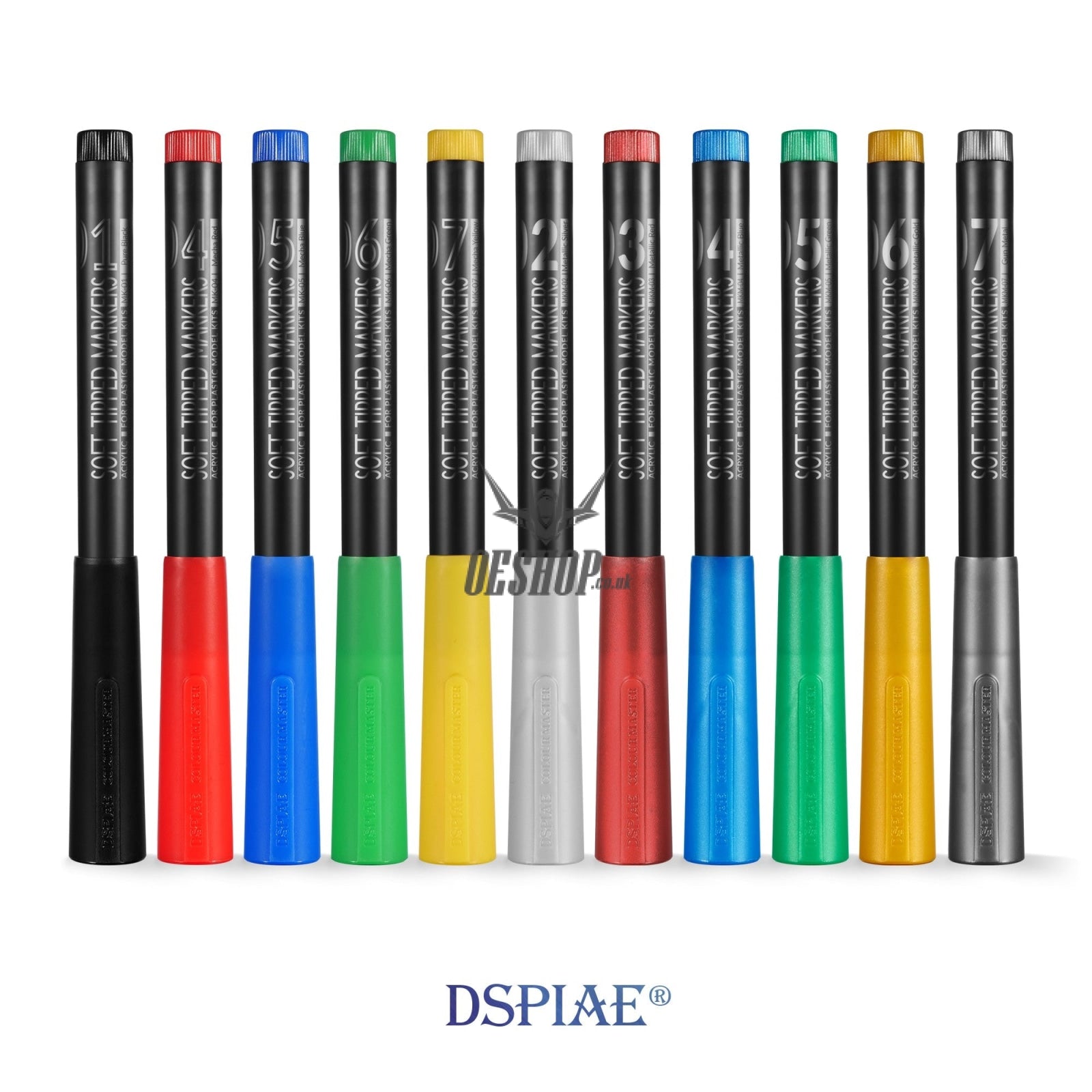 DSPIAE MK-01 Pure Black Soft Tipped Marker Pen DSPIAE 2.99 OEShop