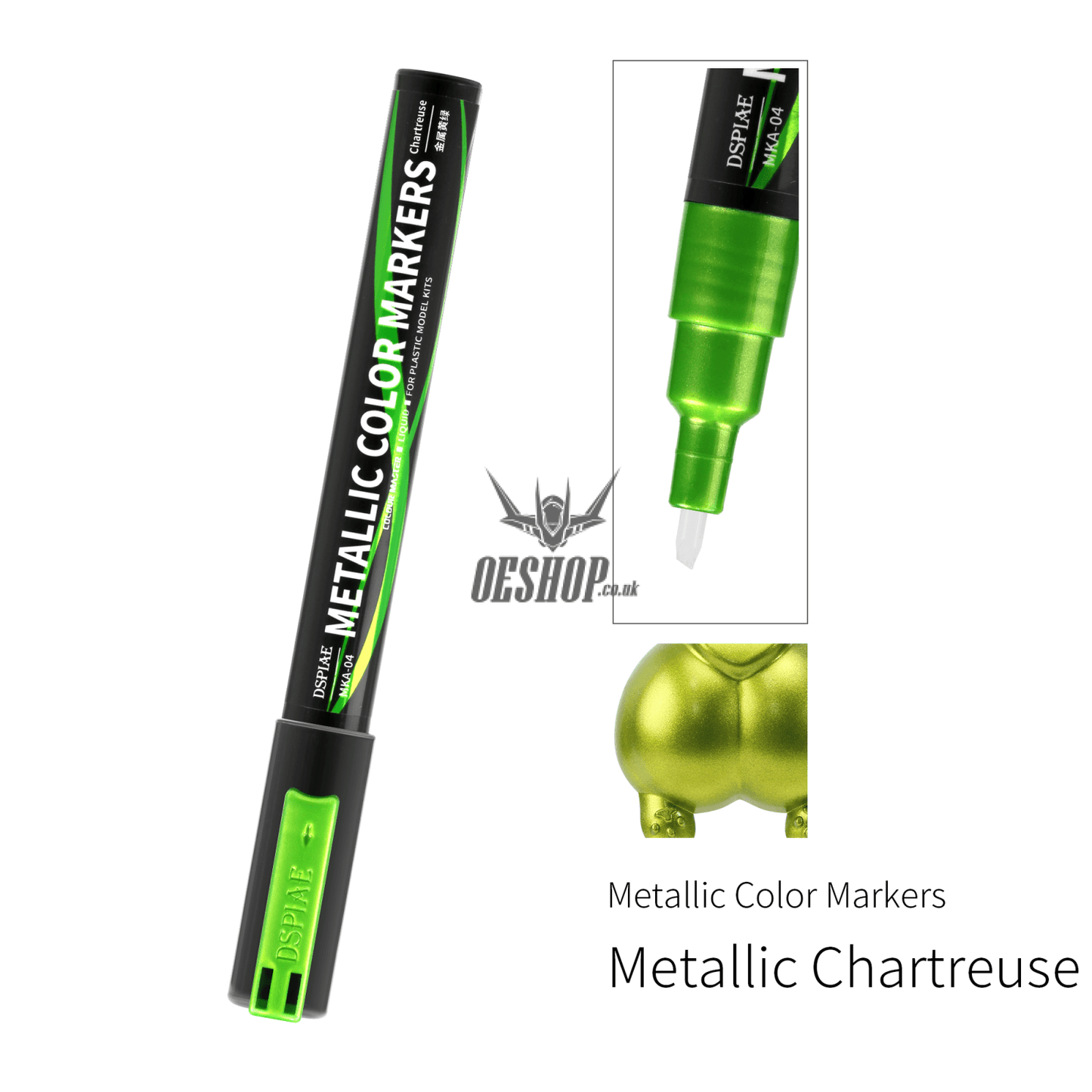 Dspiae Mka Super Metallic Color Markers Environment-Friendly Mka-04 Chartreuse