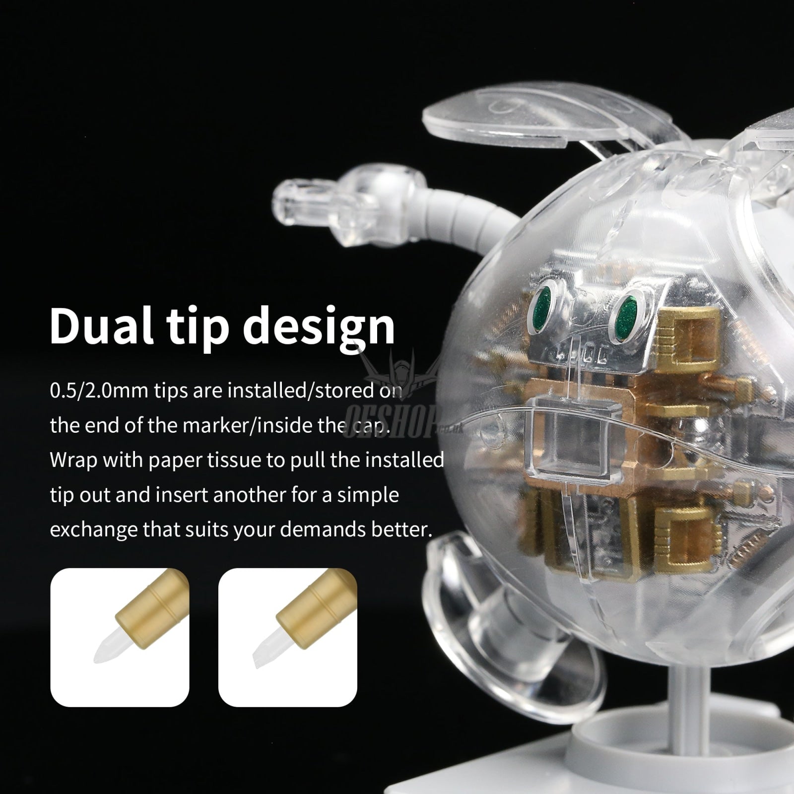 Dspiae Mks Super Metallic Color Marker Environment-Friendly Markers