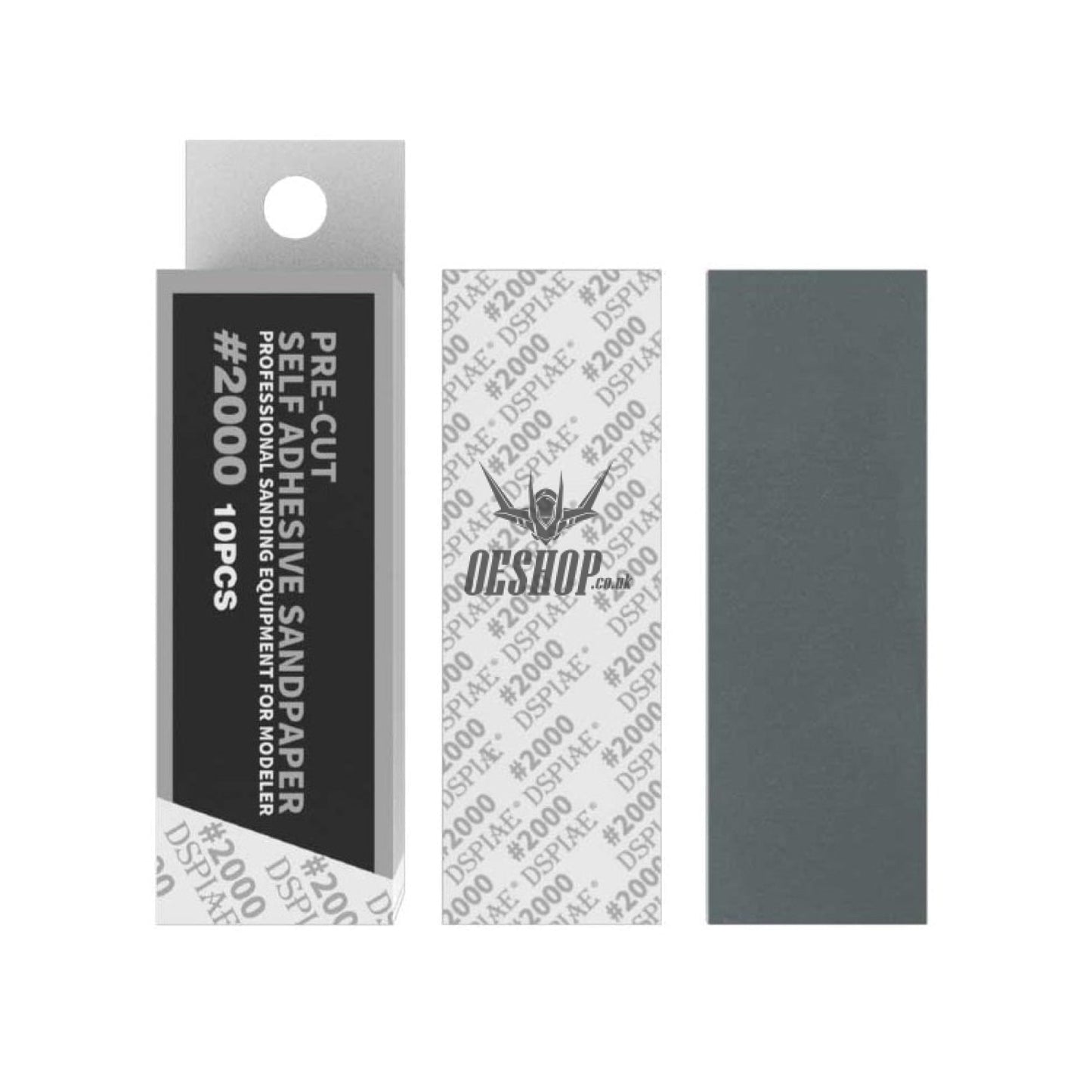 Dspiae Msp 180-2500 Pre-Cut Self Adhesive Sandpaper 10Pcs Msp-2000
