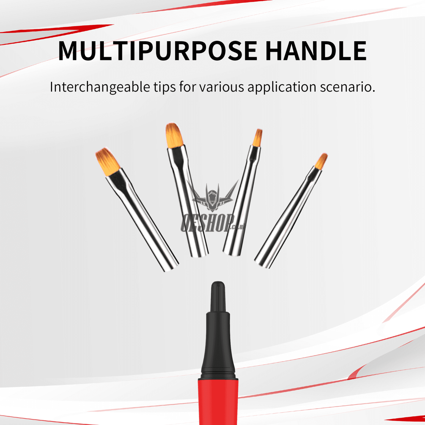Dspiae Pt-Pl/Pt-Fb/Pt-Tb Phoenix Plume Panel Line Marker Handle/Fine Detailing Brush Handle/Broad
