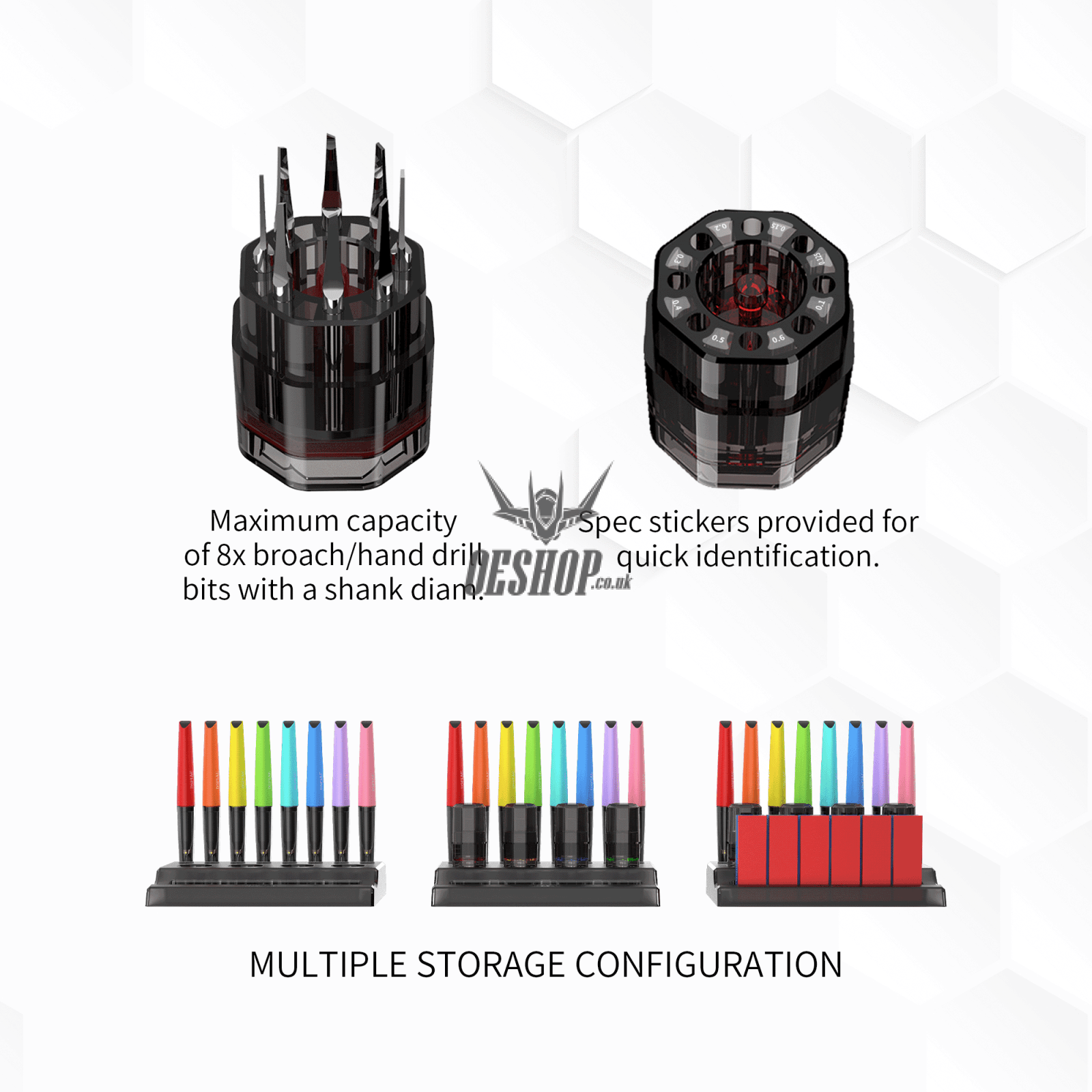 Dspiae Pt-R/Pt-Pr Tool Stand/ Cutting Bits Storage Compartment