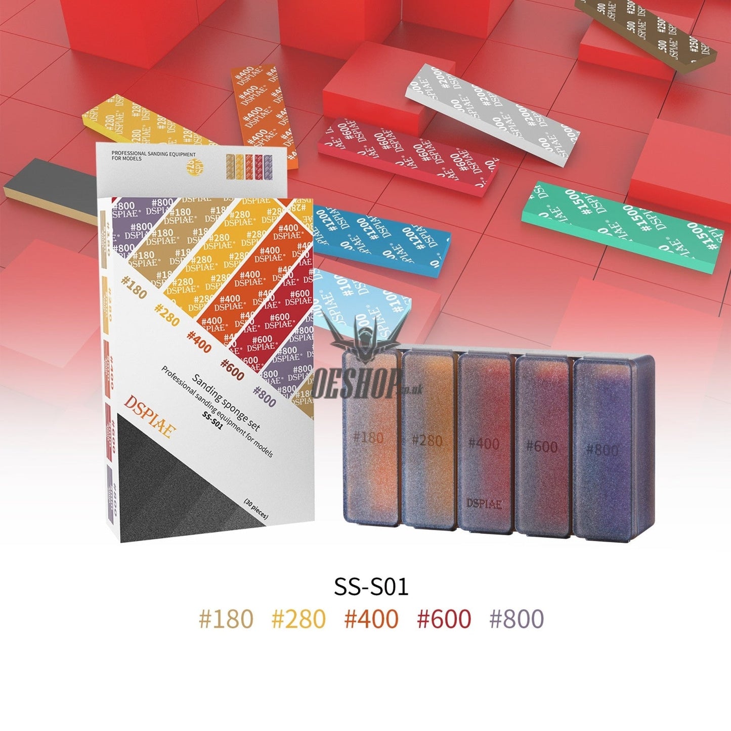 DSPIAE SS-S01 180-800 SANDING SPONGE 30PCS DSPIAE 10.99 OEShop