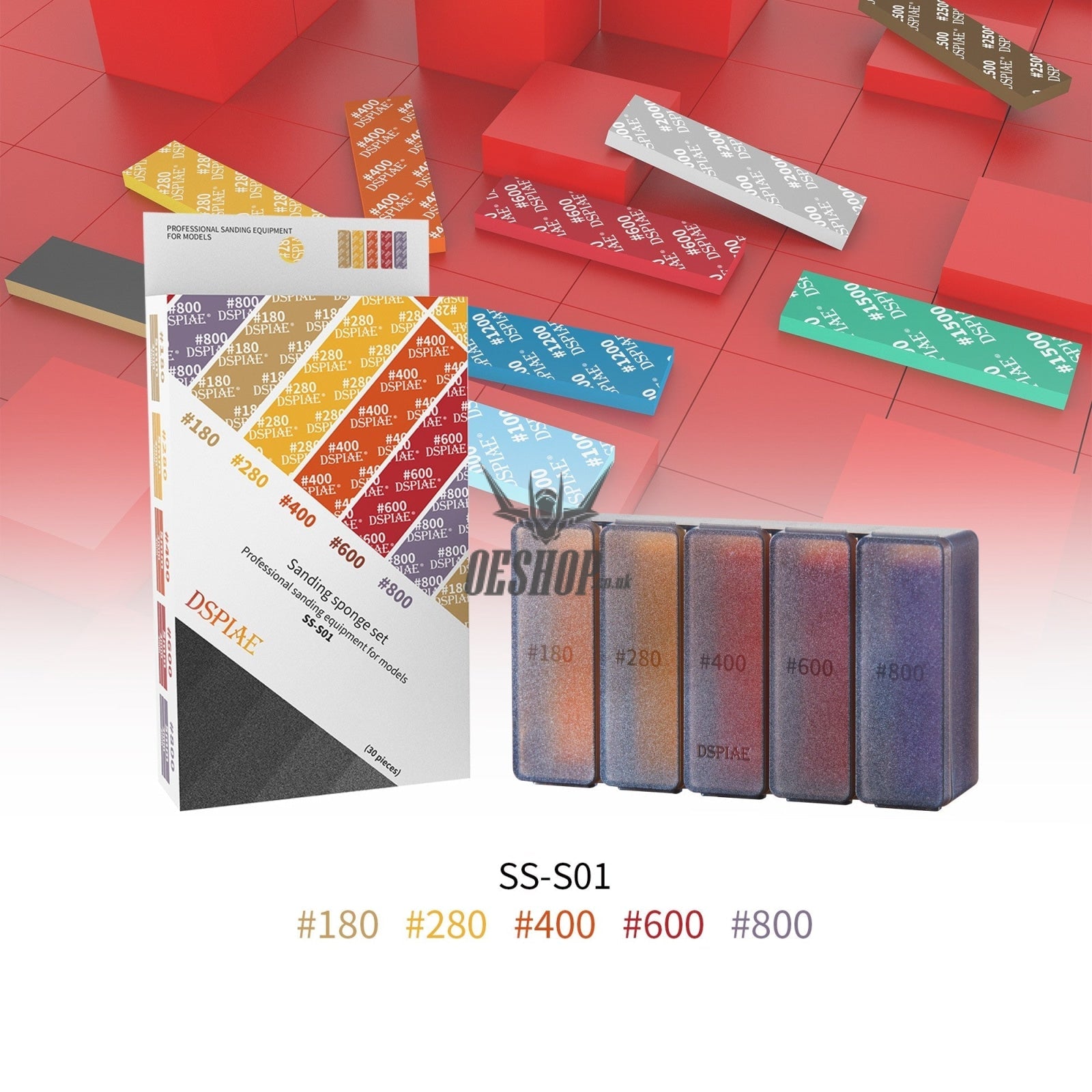 DSPIAE SS-S01 180-800 SANDING SPONGE 30PCS DSPIAE 10.99 OEShop