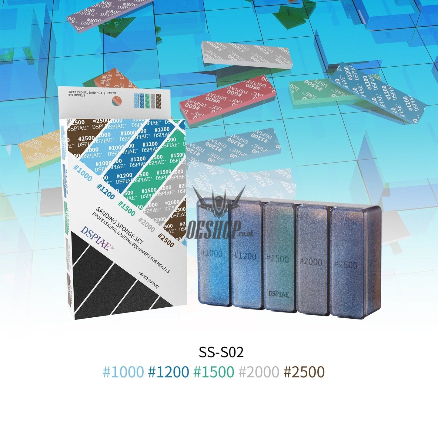 DSPIAE SS-S02 1000-2500 SANDING SPONGE 30PCS DSPIAE 10.99 OEShop