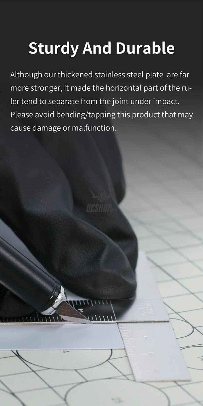 DSPIAE SST-01 Stainless steel T Ruler DSPIAE 5.99 OEShop