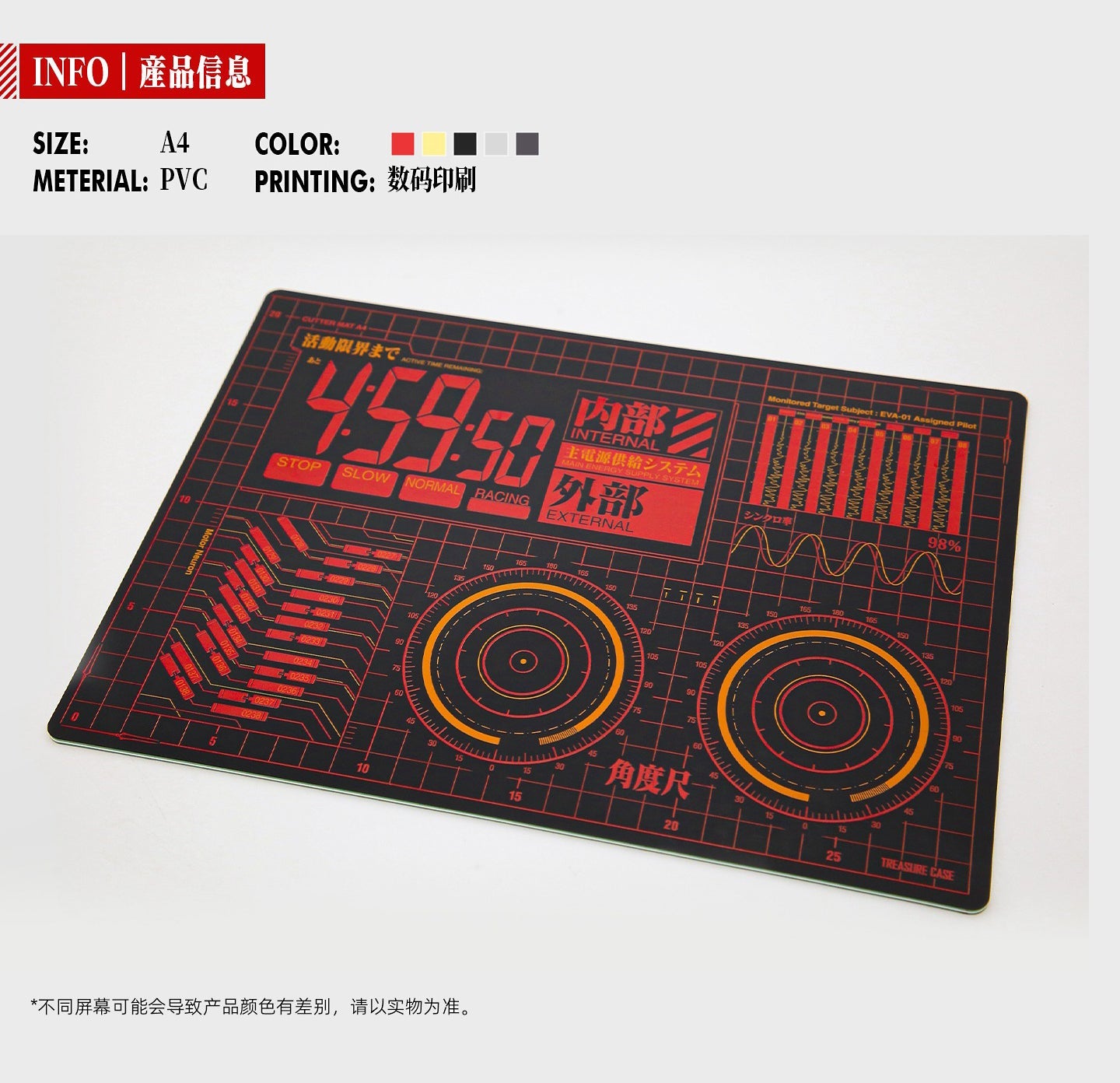 HobbyMio TREASURE CASE EVA Co-branded Cutting Mat A4