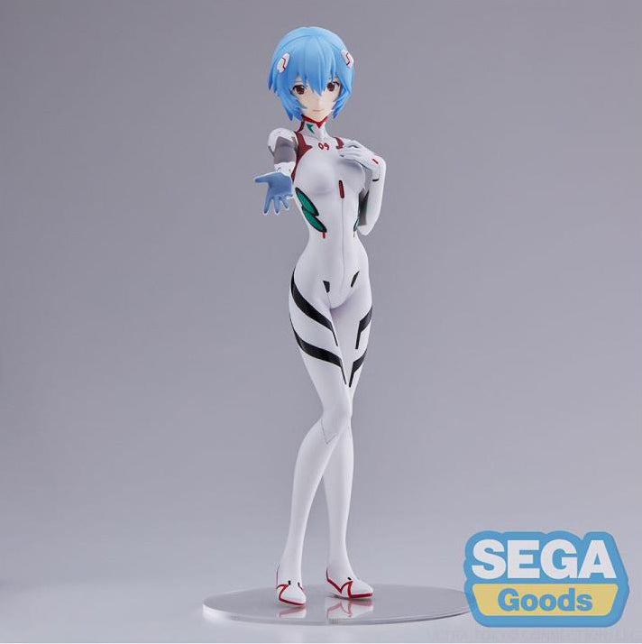 Sega Evangelion 3.0+ 1.0 Thrice Upon A Time Figurine PVC Spm Rei Ayanami Neon Genesis (White)