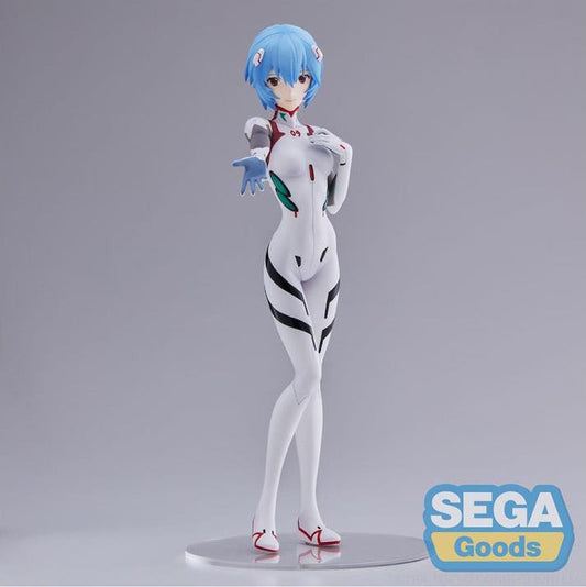 Sega Evangelion 3.0+ 1.0 Thrice Upon A Time Figurine PVC Spm Rei Ayanami Neon Genesis (White)
