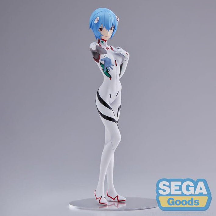 Sega Evangelion 3.0+ 1.0 Thrice Upon A Time Figurine PVC Spm Rei Ayanami Neon Genesis (White)