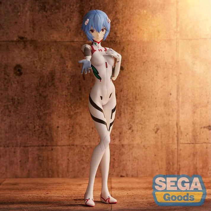 Sega Evangelion 3.0+ 1.0 Thrice Upon A Time Figurine PVC Spm Rei Ayanami Neon Genesis (White)