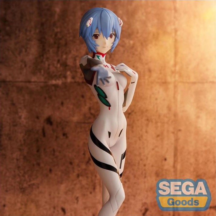 Sega Evangelion 3.0+ 1.0 Thrice Upon A Time Figurine PVC Spm Rei Ayanami Neon Genesis (White)