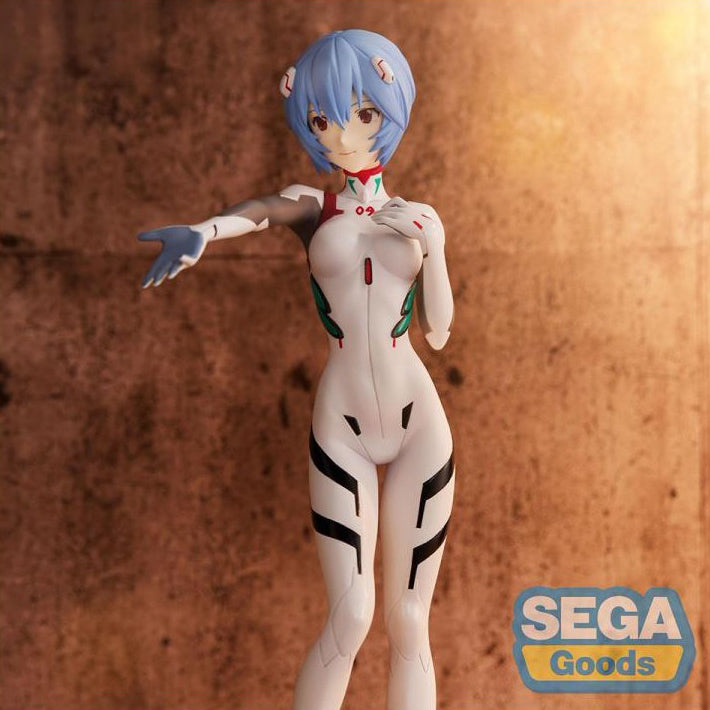Sega Evangelion 3.0+ 1.0 Thrice Upon A Time Figurine PVC Spm Rei Ayanami Neon Genesis (White)