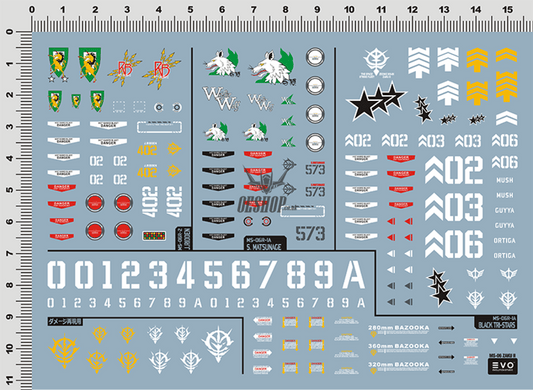 Evo - E-Cu01 Mg High Mobility Type Zaku2 Evolution Studio Decals