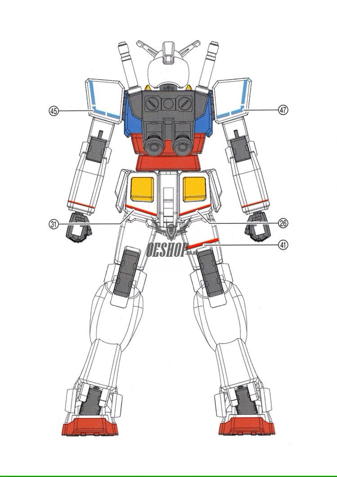 Evo E-Eg01 Eg Rx-78-2 Gundam Uv Evolution Studio Decals