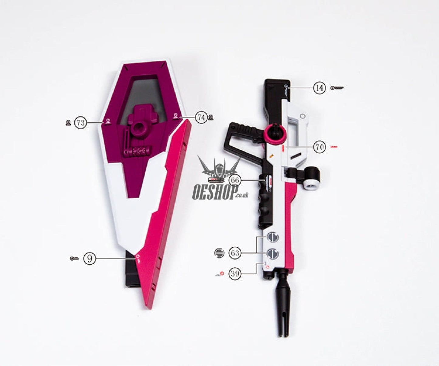 Evo - E-Hg231 (Uv) Hg Infinite Justice Gundam Evolution Studio Decals