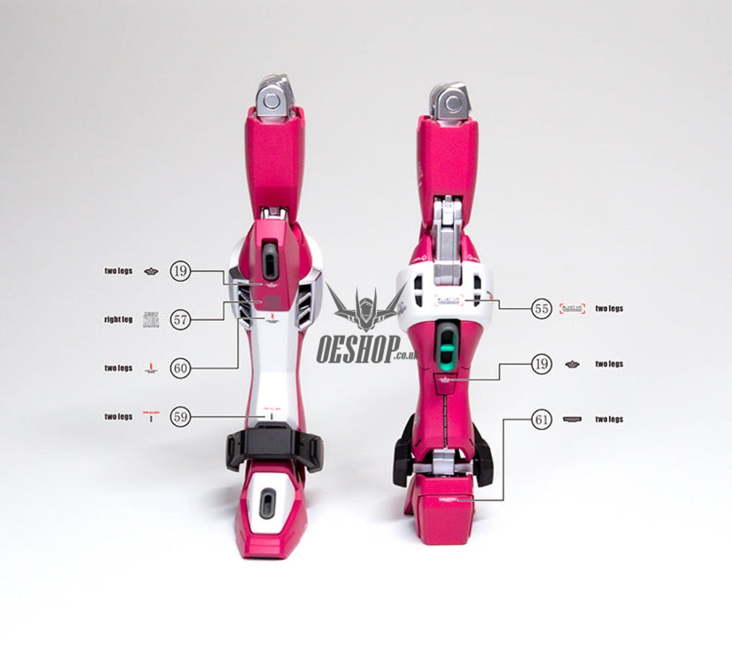 Evo - E-Hg231 (Uv) Hg Infinite Justice Gundam Evolution Studio Decals