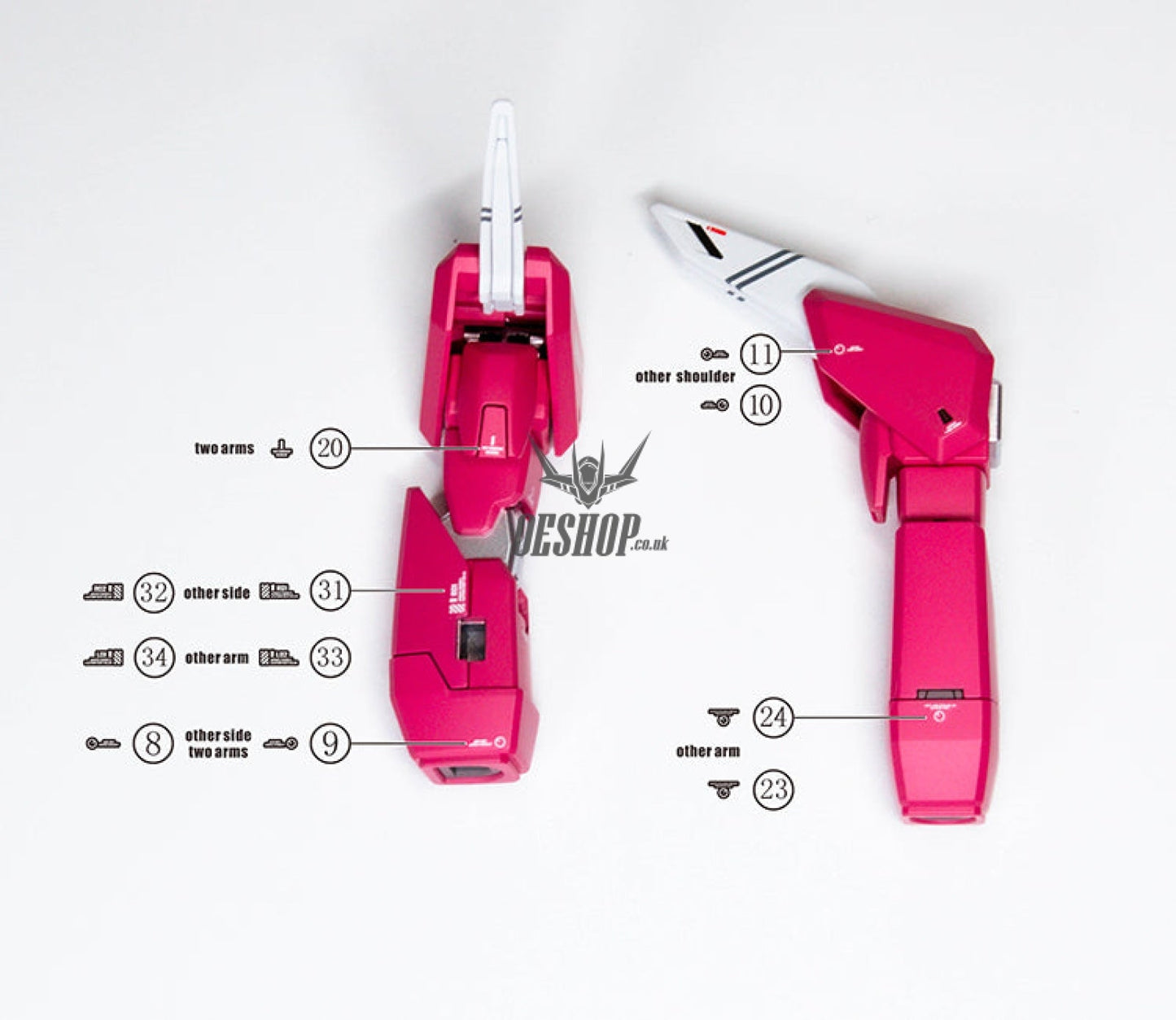 Evo - E-Hg231 (Uv) Hg Infinite Justice Gundam Evolution Studio Decals