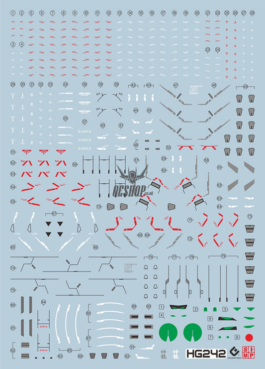 Evo - E-Hg242 (Uvhg Shenlong Gundam (Gundam Wing) Evolution Studio Decals