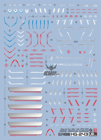 EVO - E-HG243 (UV) HG Rising Freedom Gundam Evolution Studio Decal Decals