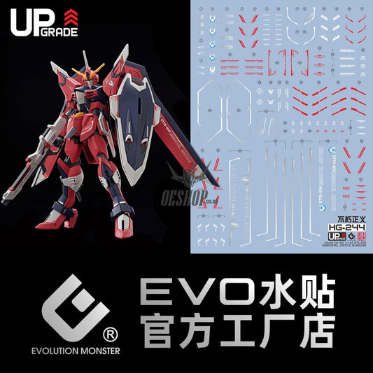 EVO - E-HG244 (UV) HG Immortal Justice Gundam Evolution Studio Decal Decals