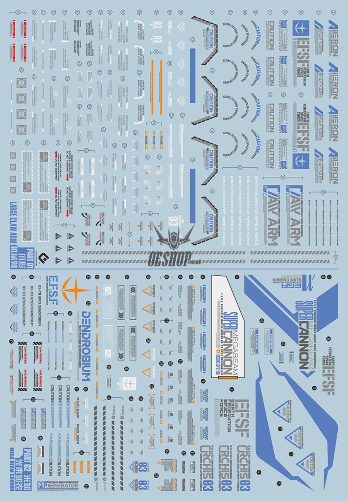 Evo - E-Hg28 (Uv) Hg Gp03D Dendrobium Evolution Studio Decals