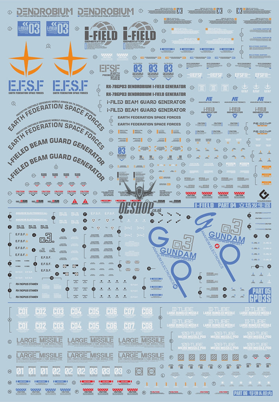 Evo - E-Hg28 (Uv) Hg Gp03D Dendrobium Evolution Studio Decals