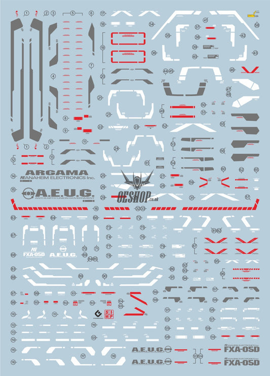 Evo - E - Hg35 (Uv) Hg G - Defenser（For 144 Mk - Ii) Evolution Studio Decals