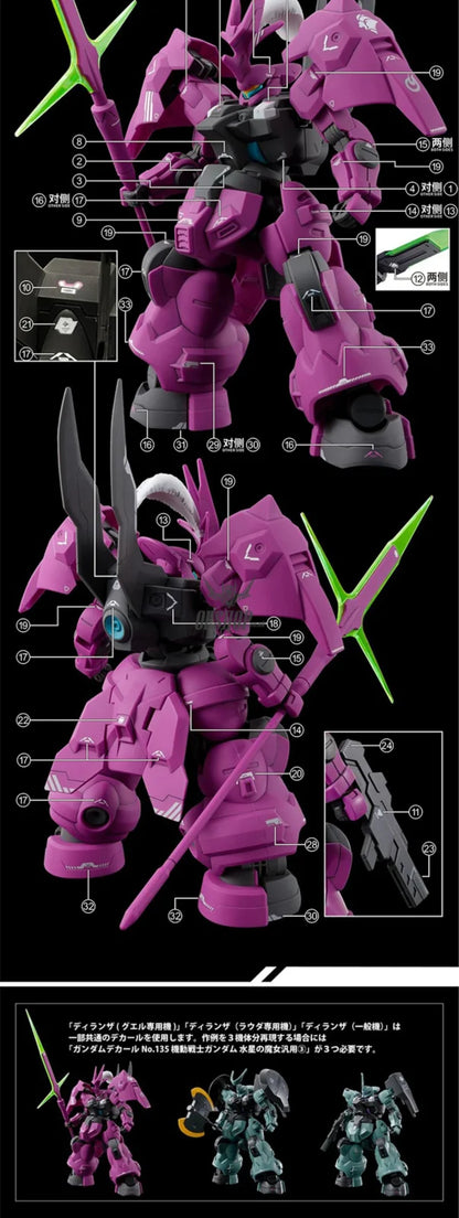 Evo - E-Hgwm-04 (Uvhg Dilanza Collection ( The Witch Of Mercury) Evolution Studio Decals