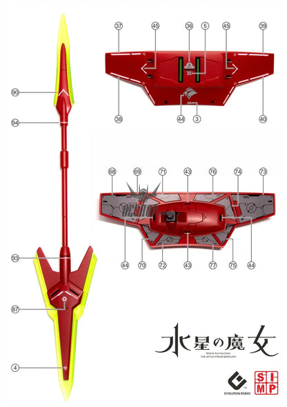Evo - E-Hgwm-08 (Uvhg Darilbalde ( The Witch Of Mercury) Evolution Studio Decals