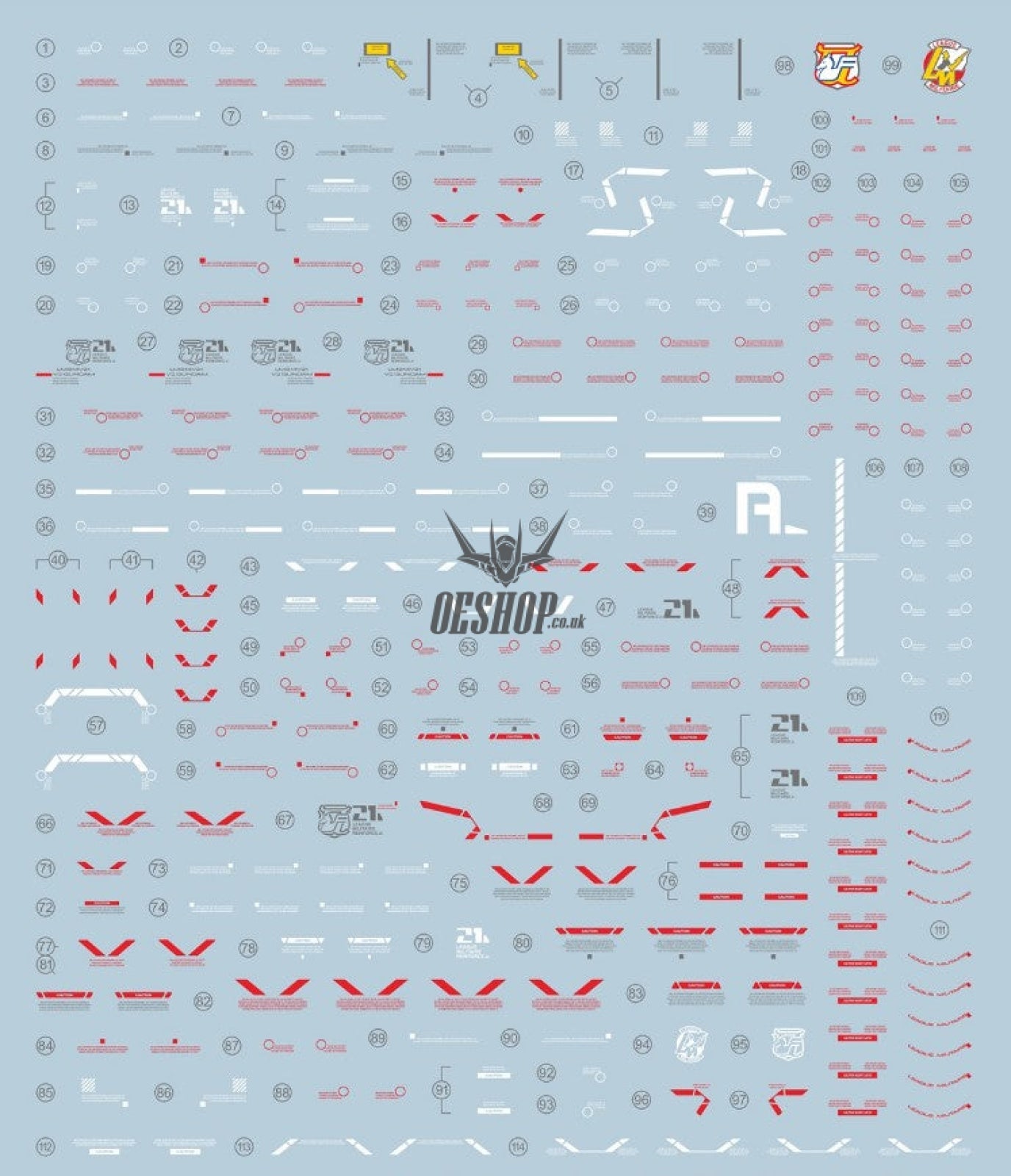 Evo - E-M128 (Uv) Mg Avalanche Exia Evolution Studio Decals