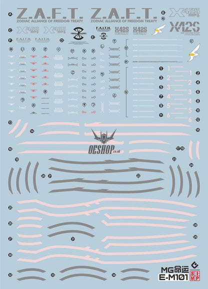 Evo - E-Mg101 (Uv) Mg Destiny Gundam Evolution Studio Decals