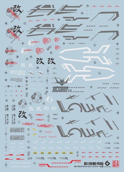 EVO - MG Gundam Astray Red Frame Kai E-MG129 Evolution Studio Decals Evolution Studio 3.59 OEShop