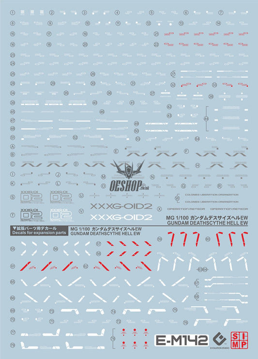 Evo - E-Mg141 (Uv) Mg Gundam Deathscythe Xxxg-01D2 Evolution Studio Decals