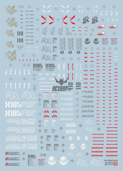 Evo - E-Mg168 (Uv) Mg Strike Gundam Ver.rm Evolution Studio Decals