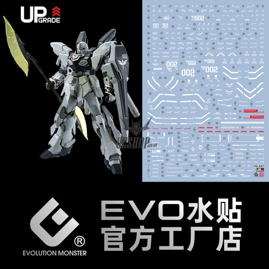 EVO - E-MG221 (UV) MG Sinanju Stein Ver.KA Evolution Studio Decals (Copy) Decals