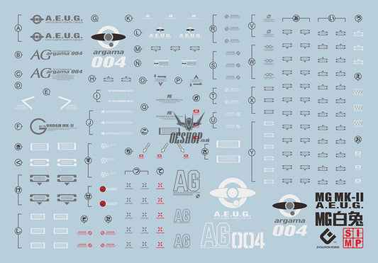 Evo - E-Mg82 (Uv) Mg Mk-Iia.e.u.g) White Evolution Studio Decals