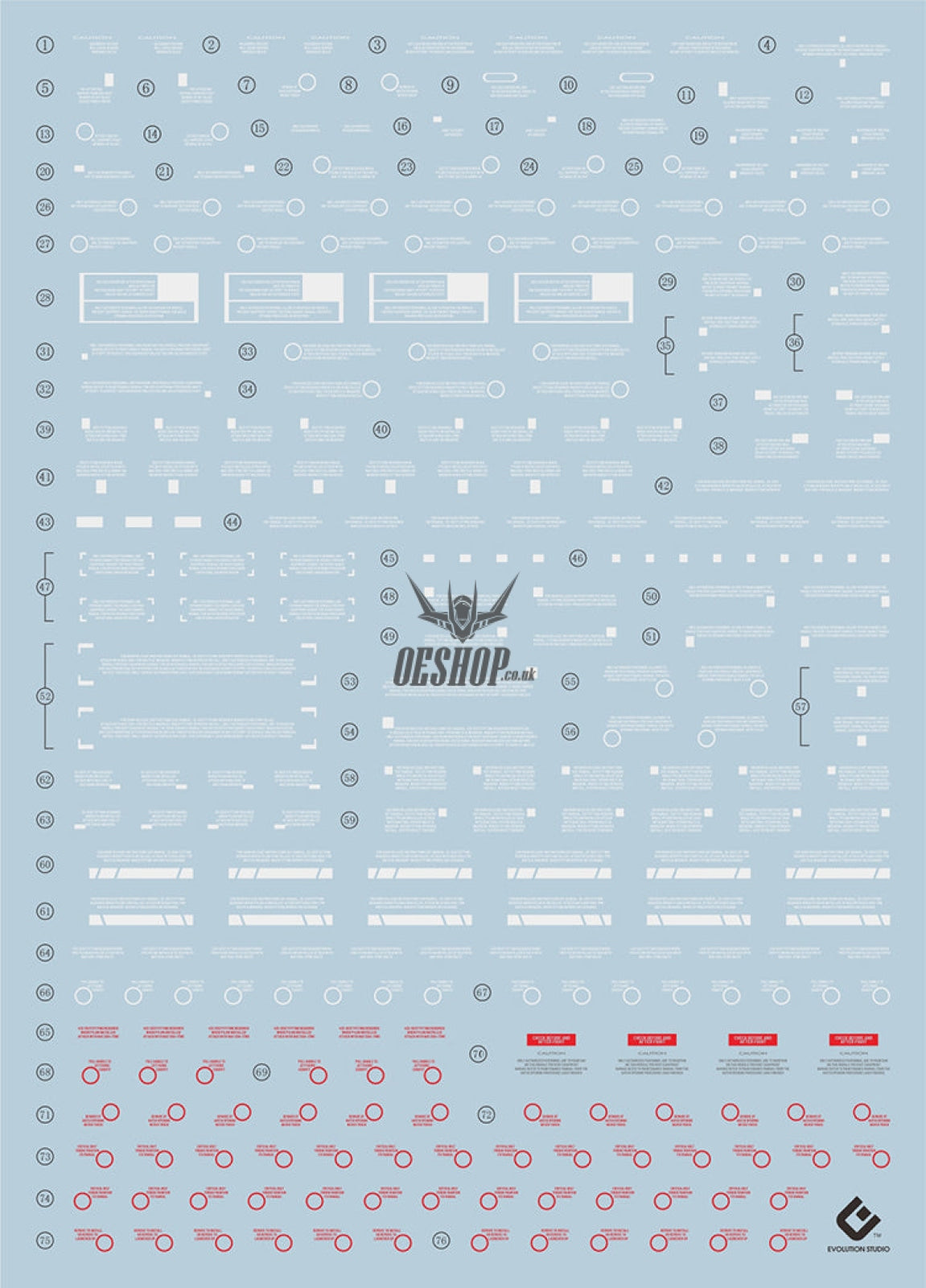 Evo - E-Pg15Fa (Uv) Pg Full Armor Unicorn Gundam Evolution Studio Decals