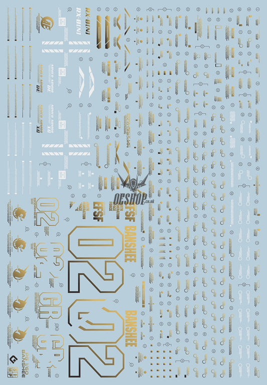 Evo - E-Pg16 (Gilding) Pg Banshee Norn Gundam Evolution Studio Decals