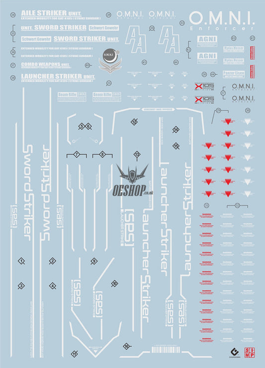 Evo - E-Pg19 (Uv) Pg Perfect Strike Gundam Evolution Studio Decals