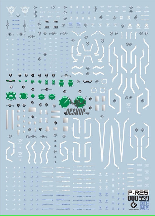Evo E-R25 Rg 00Q Full Saber Uv Evolution Studio Decals