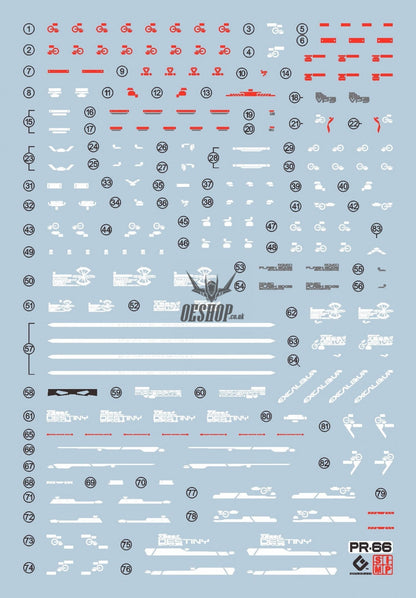 Evo E-R66 Rg Destiny Impulse Gundam Uv Evolution Studio Decals