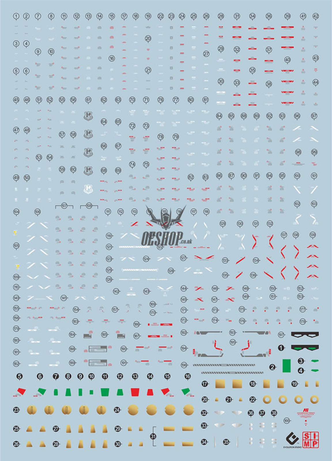 Evo E-Rv Rg Rx93Ff V Gundam(Ver.side-F) Uv Evolution Studio Decals