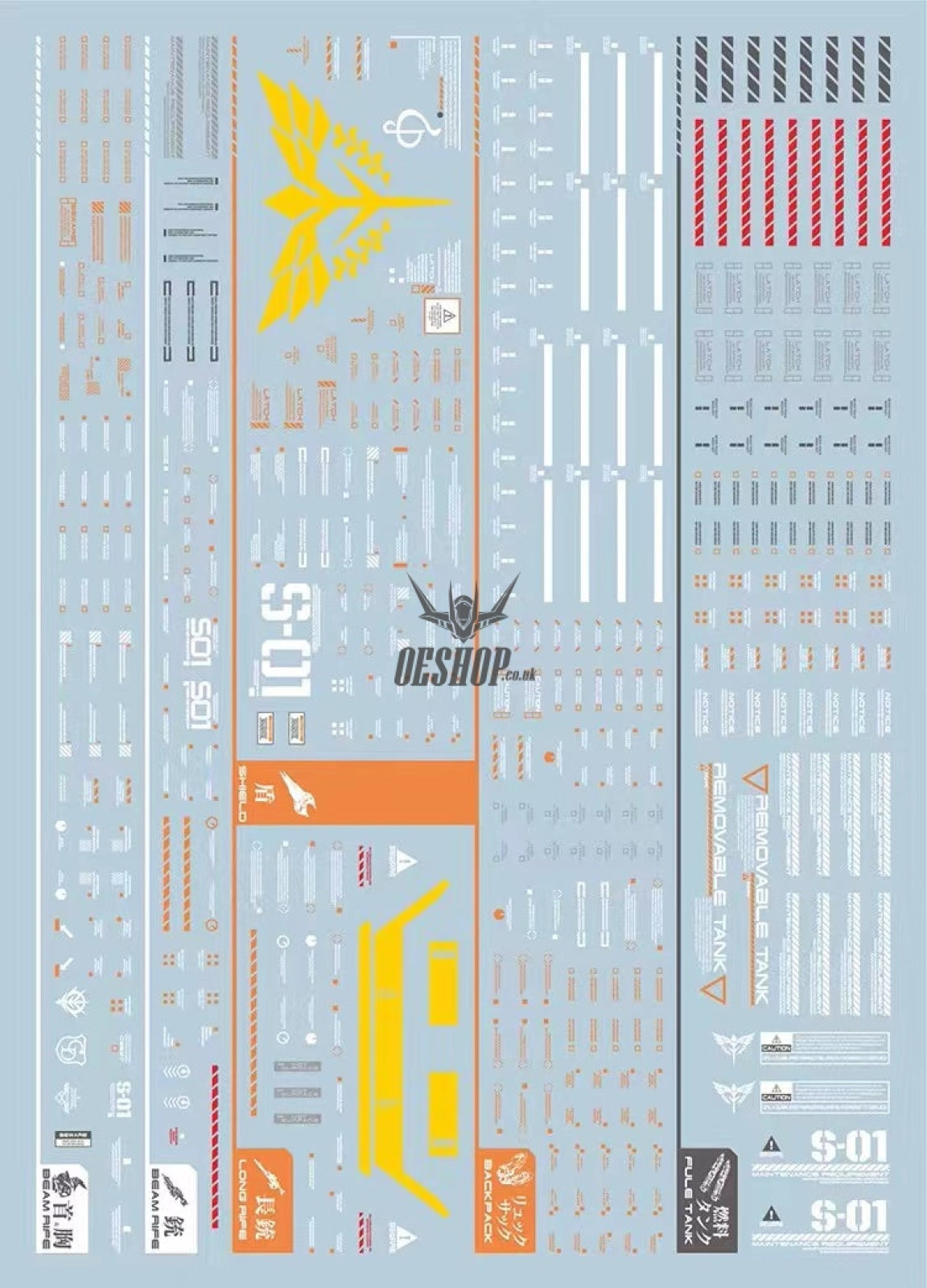 Evo - Gk-3 (Uv) Mg Sazabi (For Gk) Evolution Studio Decals