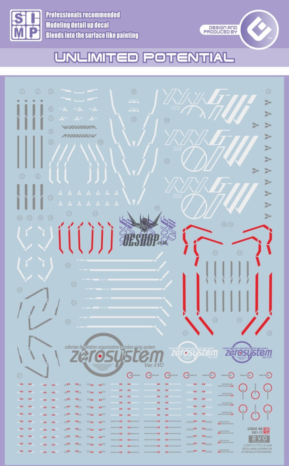 Evo - Hirm-2 (Uv) Hirm Wing Gundam Evolution Studio Decals