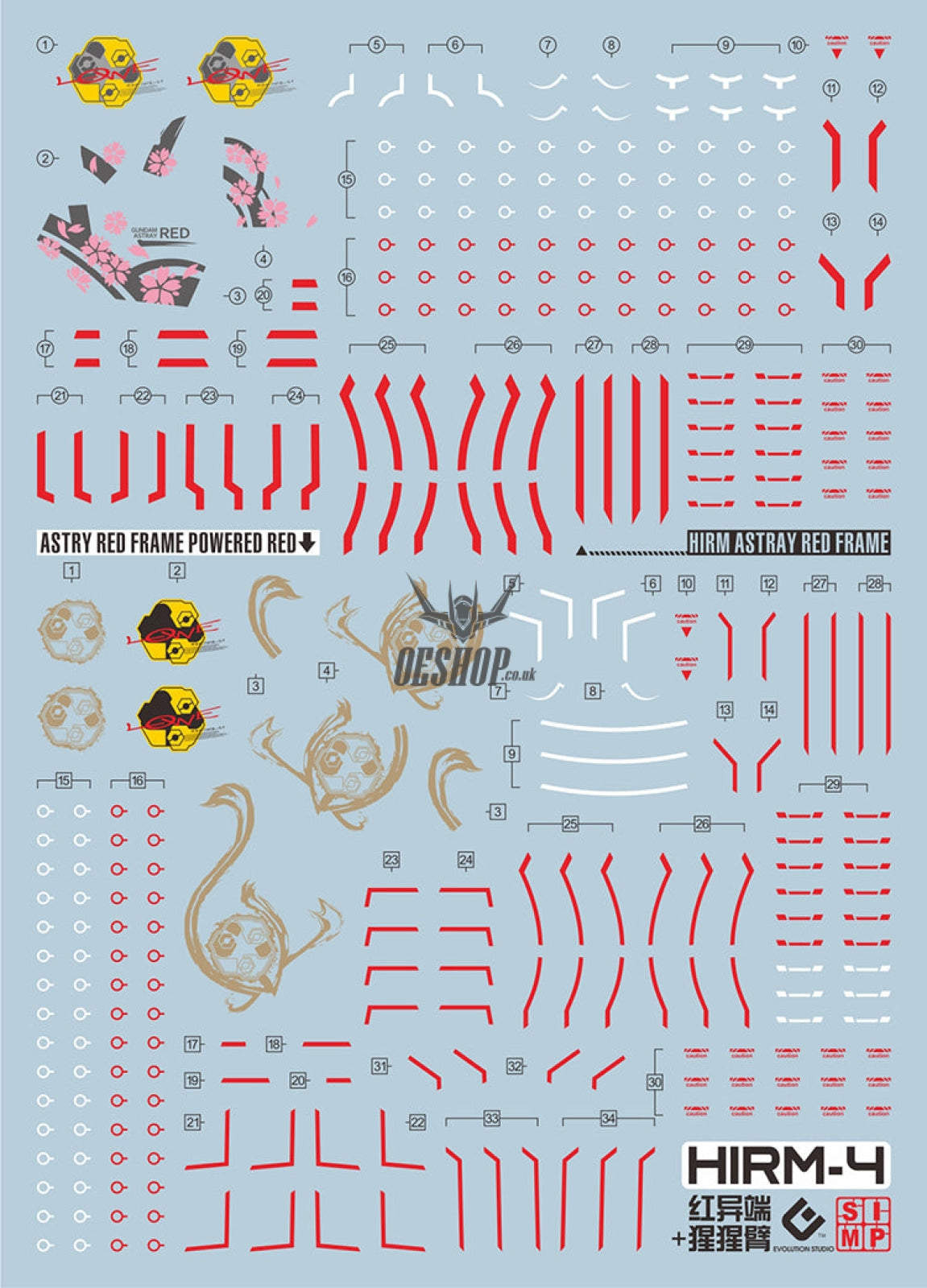 Evo - Hirm-4 (Uv) Hirm Astray Red Frame+Powered Evolution Studio Decals